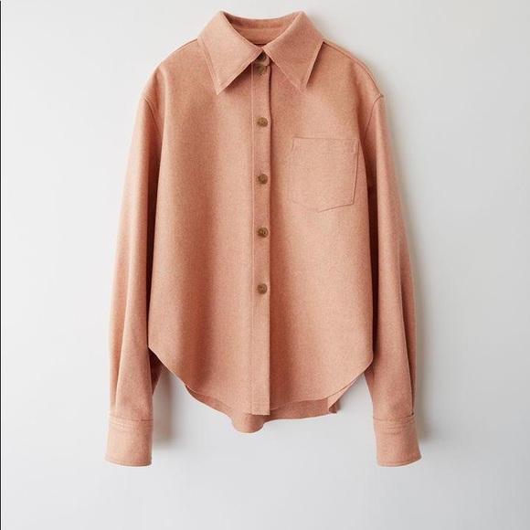 acne studios pink coat